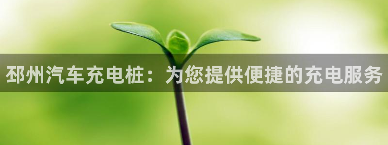 威廉篮球：邳州汽车充电桩：为您提供便捷的充电服务
